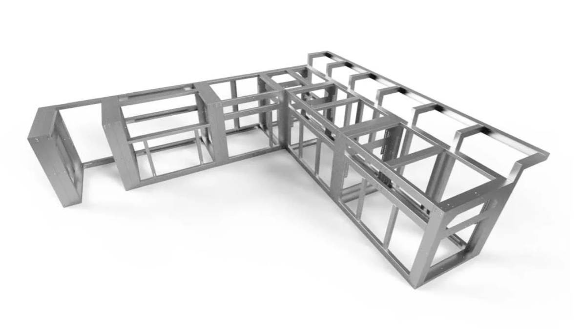 The Cornerstone — L-shape kitchen frame kit