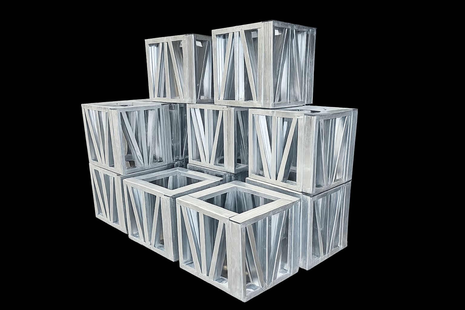 LGSBuilt C-Section Blocking Pack — stacked galvanised steel modules