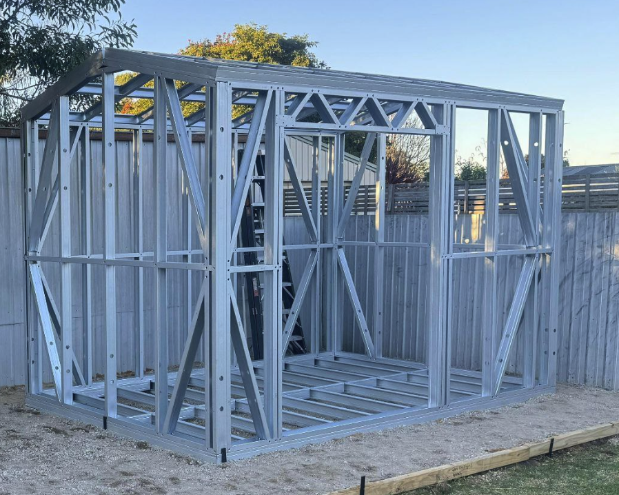 The Compact — LGS steel shed frame